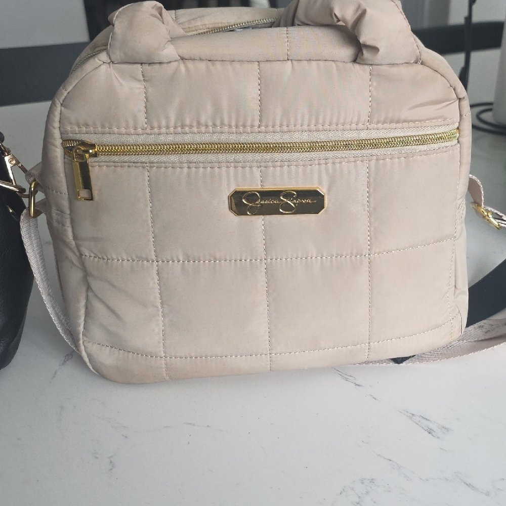 Jessica Simpson Cream Quilted Food Storage Bag